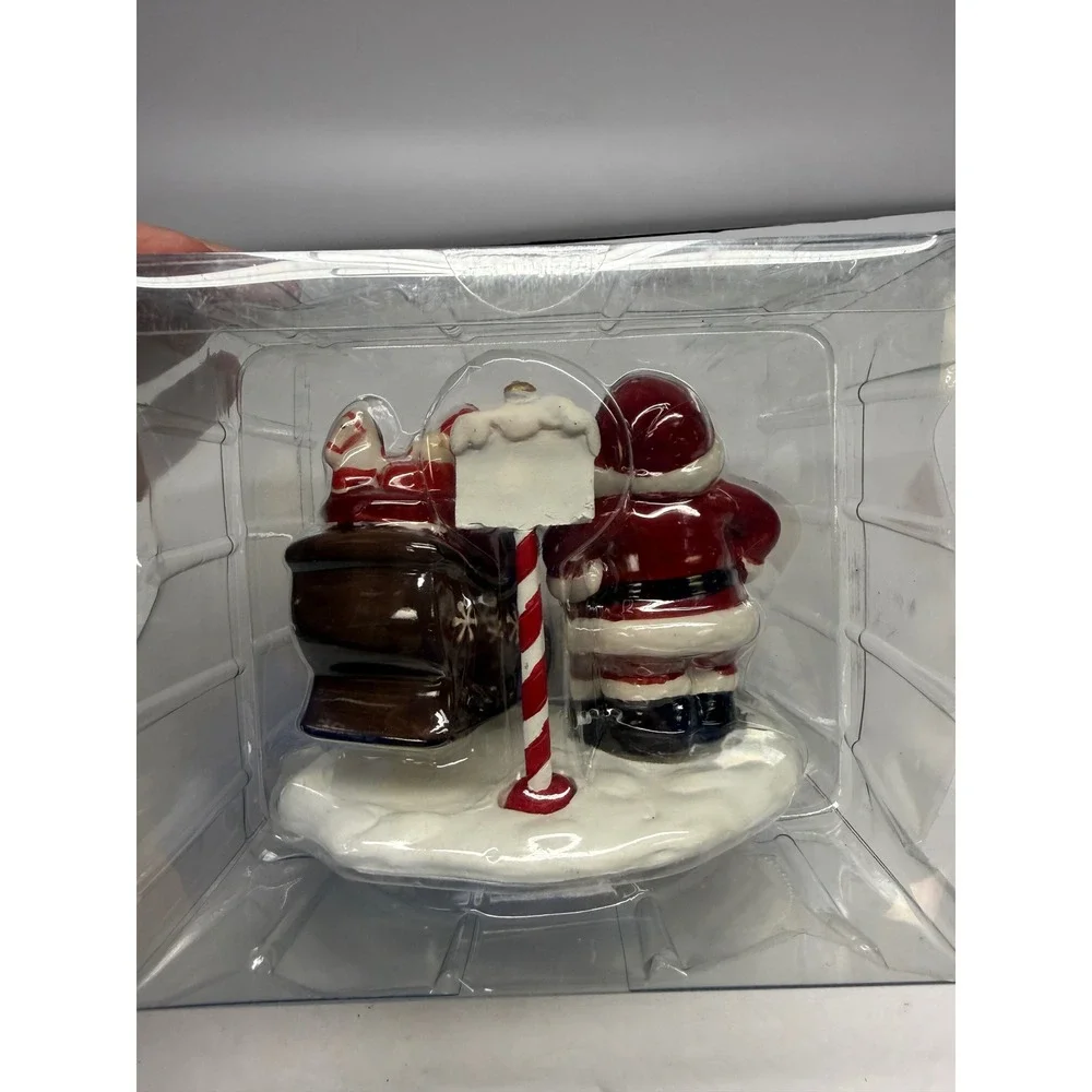 Better Homes & Gardens Santa Sleigh Ceramic Salt Pepper Shakers Heritage Holiday